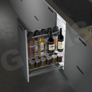 Giá dao thớt, gia vị, chai lọ, rổ nan dẹt, cánh kéo GK02.25C